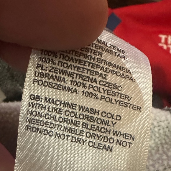 The North Face Red Blue Colorblock Sochi RU14 Olympics Hoodie Jacket Large - Picture 9 of 9